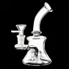 Gainty Glass Bongs Hookah/6 cali proste naukowe mini szklane olej z rurą wodną 14 mm bong