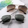 Stylish Design Women Men Sunglass Metal Frame Designer UV400 Eyewear Gold Silver Black Solglasögon W0T med Case251H