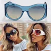 Sunglasses For Women High Quality Designer Latest Sunglasses 4392 Fashion Shopping Cat Eye Oval Blue Big Frame Design Ladies Club 222x