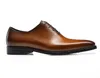 Homens de alta qualidade Oxford Sapatos de couro genuíno pontudo de luxo Black Brown Men Business Office Shoes formais