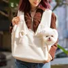 Sac à dos de transport pour chien, doux et chaud, Ajustable, Portable, pour chat, poitrine croisée, chiot, respirant, épaules extérieures