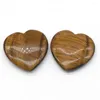 Decorative Figurines Natural Half-Treasure Love Forgetting Worry Thumbs Gua Sha Massage Heart Shaped Crystal Healing Stone Home Decoration