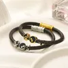 Bracciale rigido in acciaio inossidabile con diamanti braccialetto di design gioielli di lusso argento placcato oro pulsara popolare lettera hoolow braccialetto di fascino homme no fade casual zb090