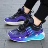 Athletic Outdoor Winter Children Sneakers Boys Basketball Shoes Lightweight Girls Fashion Sports Shoes Plush Warm Kids Non-slip Running Shoes 231215