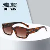 New Trend Small Frame Personalized T Home Fashion Style Sunglasses Popular Internet Showcase on the Street Glasses Tide