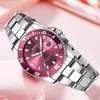 Ladies Fashion Business Rotary ceramic ring high quality Ferris wheel waterproof quartz watch