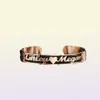 Customized Cursive Name Armband für Männer Schmuck personalisiert alle Namenschild offenen Manschettenknochen Frauen Geschenk Dropship C19041704513599444743