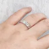 Cluster Rings US Size7-11 925 Sterling Silver V Triangular Band Ring For Women Men Jewelry Finger Anillos Bague Aneis Bijoux Anillo