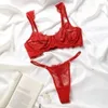 G TOP Red Hot Sales Sexy Dessous Sets Sexy BH Tangas Strumpfbänder Set Dessous BH Unterwäsche Set