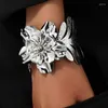 Bangle Trendy Geometrische Blad Ring Bloem Metalen Armband Voor Vrouwen Party Holiday Gift Mode-sieraden B051