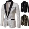 Mäns kostymer blazers Mäns blommor Party Dress Suit Stylish Dinner Jacket Wedding Blazer Prom Tuxedo 231215