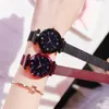 Armbandsur Reloj Mujer Luxury Starry Sky Women Watches Magnetic Mesh Belt Band Watch Women's Fashion Dress Wristwatch Zegarek Damski 231215