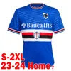 23 24 U.C. Sampdoria Voetbalshirts Retro 1990-91 Thuis Uit Derde Borini Esposito Vieira Quagliarella Verre 2023 2024 blucerchiato Voetbalshirt Heren Uniformen