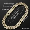 Ketten 20mm große schwere feste kubanische Gliederkette Hip Hop CZ Stein gepflastert Bling Iced Out Square Curb Chokers Halsketten für Männer Rapper Je261e