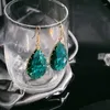 Boucles d'oreilles Vintage vert menthe, goutte d'eau, tempérament, mode, élégante, Simple, Style coréen, 2023