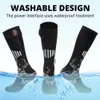 Sports Socks 65 Heated Winter Warm Heating With Battery Case Motorcycle Boots Snowmobile Skiing Sock Controllable Buttons 231215