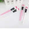 Makeup Brushes 10 Pc Professional Mask Brush Soft Nylon White Or Pink Plastic Handle Cosmetic Make Up Tools Convenient And Clean