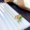 Backs Earrings MeiBaPJ 3mm Natural Colombian Emerald Gemstone Clip Real 925 Silver Fine Charm Jewelry For Women