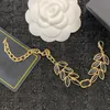 Joyería de mujer Diseñador Pulsera de latón Marca francesa Lujo Doble letra Trigo con incrustaciones de diamantes de imitación Pulsera de cobre de alta calidad Hermanas Regalo de moda