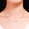 35 cm-70 cm 925 Sterling Zilveren Cirkel Rolo Ketting Vrouwen Meisje Italië Mannen Sieraden kolye collares collier ketting sieraden3442