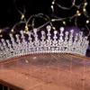 Fermagli per capelli Tiara e corona HADIYANA Accessori da sposa per feste Gioielli di lusso con zirconi BC6435 Bijoux De Cheveux