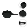 Pans Frying Pan Miniature Kitchen Pretend Play Toys Kids Pots Playset Educational Role Cast Iron Skillet Cookware Toy