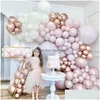 Decorazione per feste 1 Set Palloncino rosa Ghirlanda Arco Kit Matrimonio Lattice Compleanno Baby Shower Globos Forniture 220225 Consegna a domicilio Ga Dhqvz