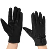 Gants de sport QIANGLEAF noir mince peau de chèvre Sport voiture conduite VTT sécurité résistant à l'usure couche de tête en cuir en gros hommes 520SY 231215