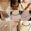 Hänge halsband handgjorda flätade rep naturliga snäckskal choker halsband boho mode havskal hänge kedja halsband sommarstrand smycken231215