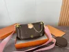 Çoklu Pochette Accessoires Omuz Çantası Tasarımcı Cüzdan Zincirleri Çanta Tuval Debriyaj Çartı Çanta Mini Pochette Yuvarlak Para Çantası Taşınabilir Tasarımcı Cüzdan