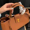 Nouveau sac de créateur pour femmes sacs fourre-tout en cuir véritable rétro polyvalent à la mode sacs à bandoulière en métal grande capacité portefeuille de shopping sac à main