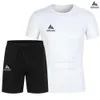 Män designer tracksuit sommar heta t short shorts s sport set märke tryck fritid mode bomull kort ner 24