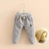 Trousers BibiCola High quality Winter Fur Boys Girls Leggings Children Pants Kids Thick Warm Elastic Waist Sport Suit Baby Boys Girl Pant 231215