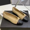 Scarpe eleganti firmate classiche Ballerine con fiocco in pelle di pecora Mocassini da donna alla moda Scarpe da barca piatte nere Sandalo da donna in pelle di marca pigro