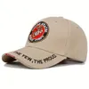 Toptan Deniz Piyadeleri Polis Beyzbol Şapkası Ordusu Açık Güneşlik Şapkası Ayarlanabilir Unisex Mektup İşlemeli Zirve Şapkası