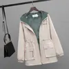 Women's Down Parkas 2023 Ny Autumn Winter ADD Velvet Jacket Women's Parker Korean Loose Hooded Thick Warm Windbreaker Female Cort Casual Outerweal231215