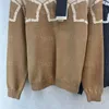 Suéteres Para Mujer Diseñador Suéter Jumper Nuevo Suéter De Punto Sudadera Moda Bloque De Color Versátil Jersey Casual Otoño Mujer Suéter Ropa