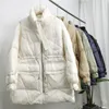 Parkas femme Janveny hiver femmes léger 90% duvet de canard blanc manteau épais chaud à manches longues veste bouffante ample poche Parkas de neige 231214