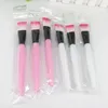 Pinceaux de maquillage professionnels, 10 pièces, brosse pour masque, en Nylon souple, manche en plastique blanc ou rose, outils de maquillage cosmétiques, pratiques et propres