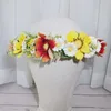 6PCS Artficial Flower Crown Girls Pałąk Wedding Hair Akcesoria Kobiety Kwiat Garland Bridal Nekury