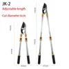 Pruning Tools Telescopic Long Length Scissor Hedge Anvil Shear AntiSlip Grip Garden Hand Tool Ratchet Cut Tree Branch 231215