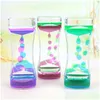 Other Clocks & Accessories Other Clocks Accessories Floating Hourglass Timer Liquid Oil Sand Clock Mix Illusion Hour Glass Acrylic Des Dh4Eo