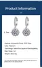 Dangle Earrings Women Ear Drop S925 Sterling Silver Pt950 Plating Moissanite Zircon Rose For Female Hoop Jewelry Accessories