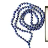 Strand mg1034 6 mm lapis lazuli ayarlanabilir el düğümlü bilezik meditasyon duası 108 mala boncuk yoga hediyesi