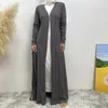 Etnische kleding Ramadan Midden-Oosten Herfst Winter Saoedi-Arabië Gebreide moslimmode Zak Islamitische Marokkaanse vest Trui Lange jas