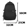 School Bags Nylon Backpacks for Student Solid Color Bag Teenagers Large Capacity Travel Rucksack High Quality Canvas Bookbag 231215