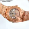 Audemar Pigue Watch AP Diamond Watches Drogie pełne diamentowe mężczyzn Zegarek AP Menwatch Auto Rwenewatch 3gr2 Wysokiej jakości ruch mechaniczny Piglet Uhr Bust w dół Montr