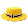 Wide Brim Hats Vintage Pork Pie Hat Men Wool Felt Fedora Black Mans Jazz Ribbon Trilby Panama Gangsters Caps Gentlemen2825