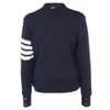 2023 Classic Tom Four Stripes Tom Women's Knited Sweater Blue FJT069A00535415 40 40