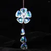 Garden Decorations Beautifully Hanging Floral Car Crystal Prism Pendants Rainbow Maker Charm Home Wedding Decor